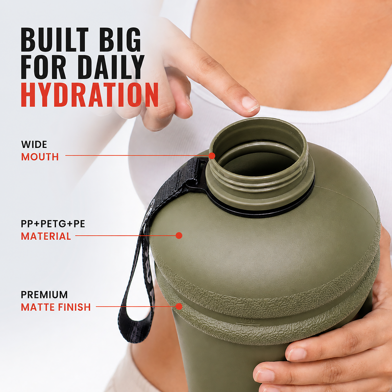 2.2L Gallon Bottle - Motivational Time Marks