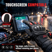 Biker Gloves for Men - Black