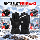 IceShield Winter Gloves - White - Cold Weather Wear