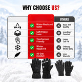 IceShield Winter Gloves - White - Cold Weather Wear
