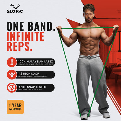 40–60 kg Resistance Band (Extra Heavy) | Heavy-Duty Natural Latex Band