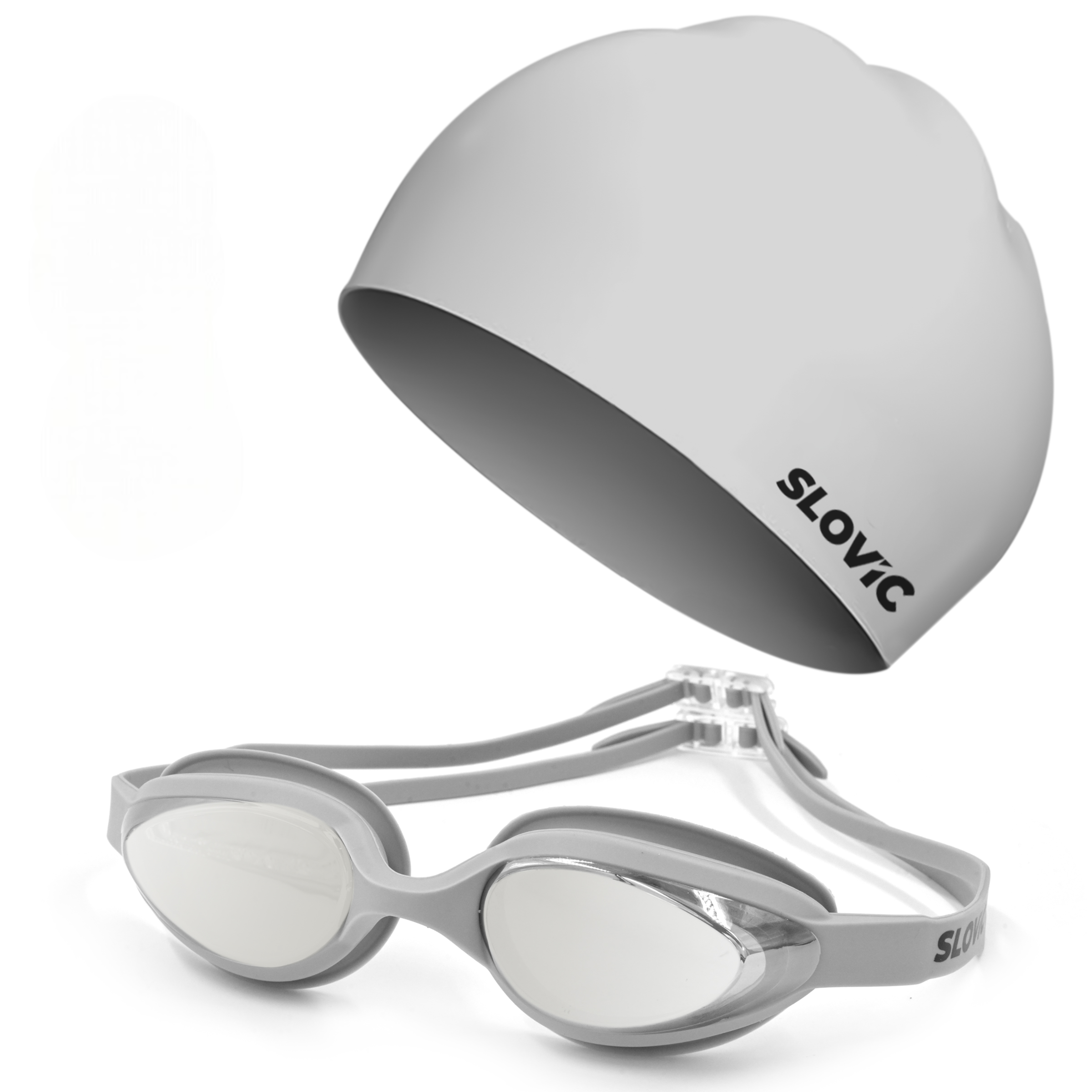 Swimming Combo – Goggles & Pattern Silicone Cap, Anti‑Fog, UV Protection