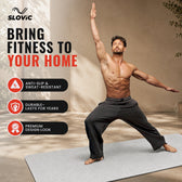 Yoga Mat - Marble Design - 8mm - Anti-Slip & Cushioned