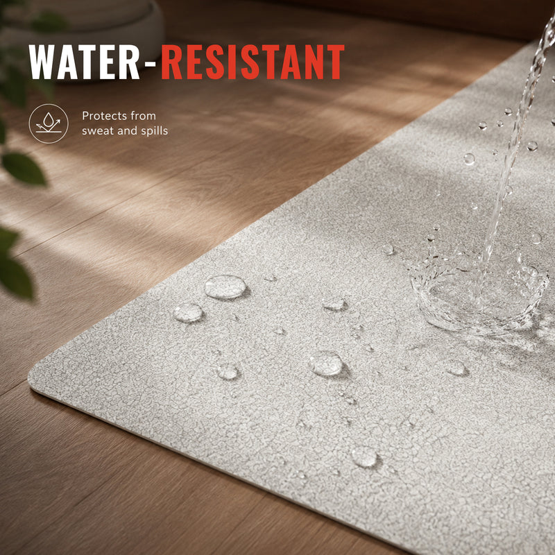 Yoga Mat - Marble Design - 8mm - Anti-Slip & Cushioned