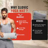 Yoga Mat - Marble Design - 8mm - Anti-Slip & Cushioned
