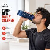 Hydro Water Bottle 700ml - Blue - Lightweight Bottle for Gym, Sports & Daily