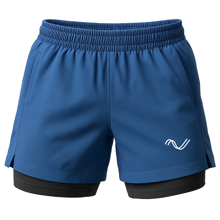 Slovic Men’s 2-in-1 Running & Gym Shorts | Double Layer Design | Lightweight & Breathable | Size-S