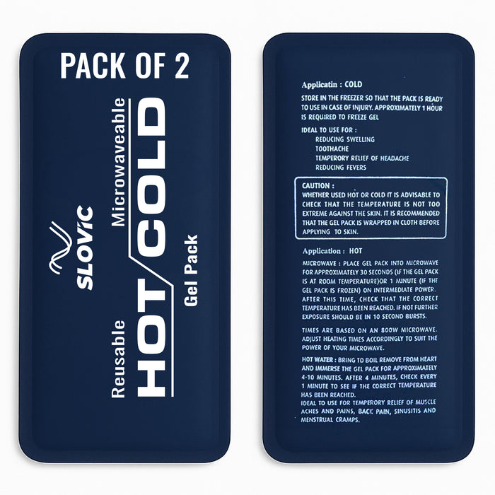 Slovic Reusable Hot & Cold Gel Pack for Pack of 2
