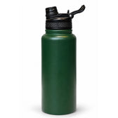 Insulated FreezeX Bottle 1L - Stainless Steel Water Bottle - Green - Gym, Sports & Travel