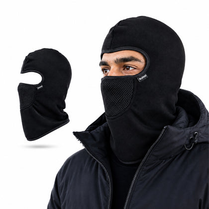 Winter Balaclava Face Mask - Black - Warm Full-Head Coverage