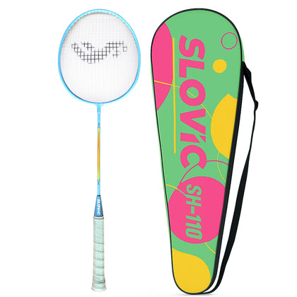 Iron Badminton Racket- White