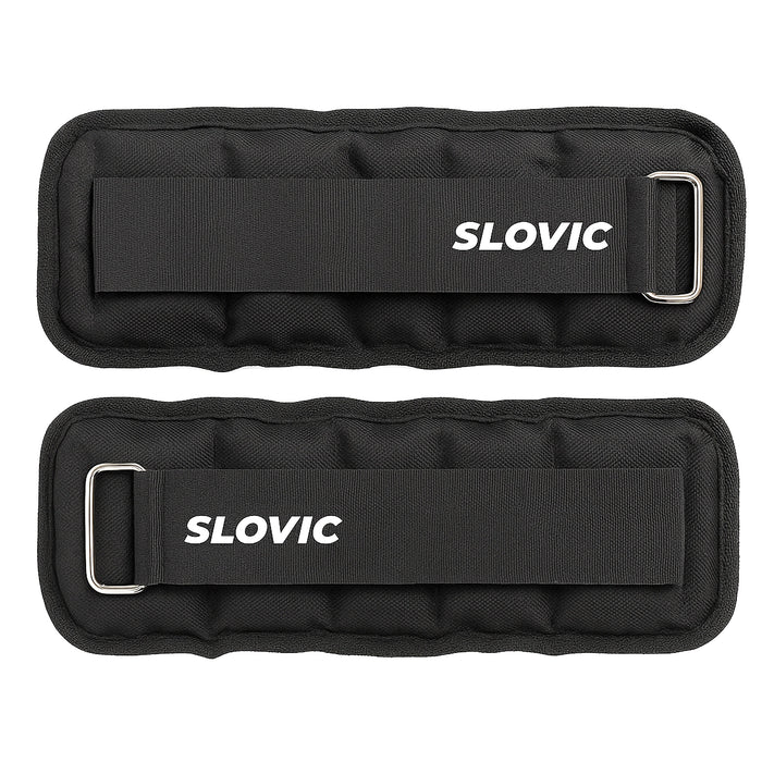 Slovic Ankle Weights for Legs | Adjustable Leg Weights | Extra Weight for Leg Exercise for Men & Women | Strength Training Weight for Walking, Running, Gym, Physical Therapy