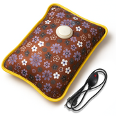 Rechargeable Electric Hot Water Bag for Pain Relief– Brown Floral