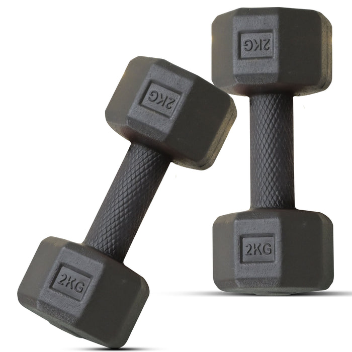 Slovic PVC Home Gym Dumbbell Set - 2Kg Pair