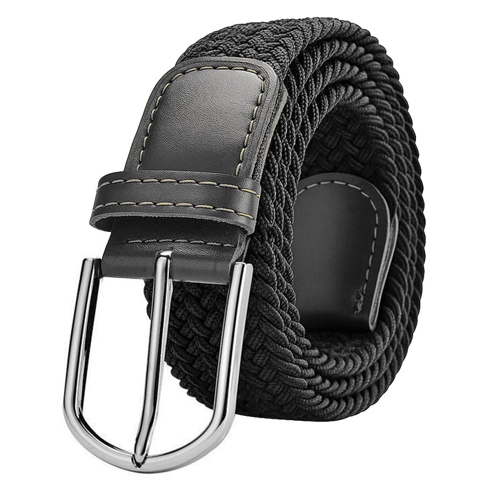 SLOVIC Braided Nylon Woven Belt- Black