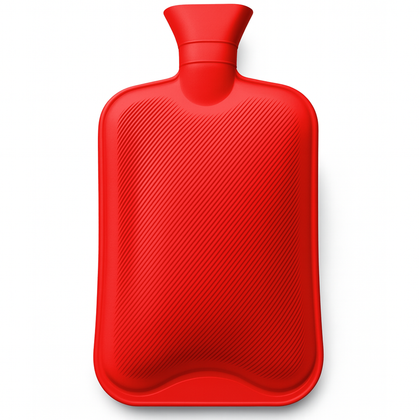 Rubber Hot Water Bag For Muscle & Pain Relief | Red