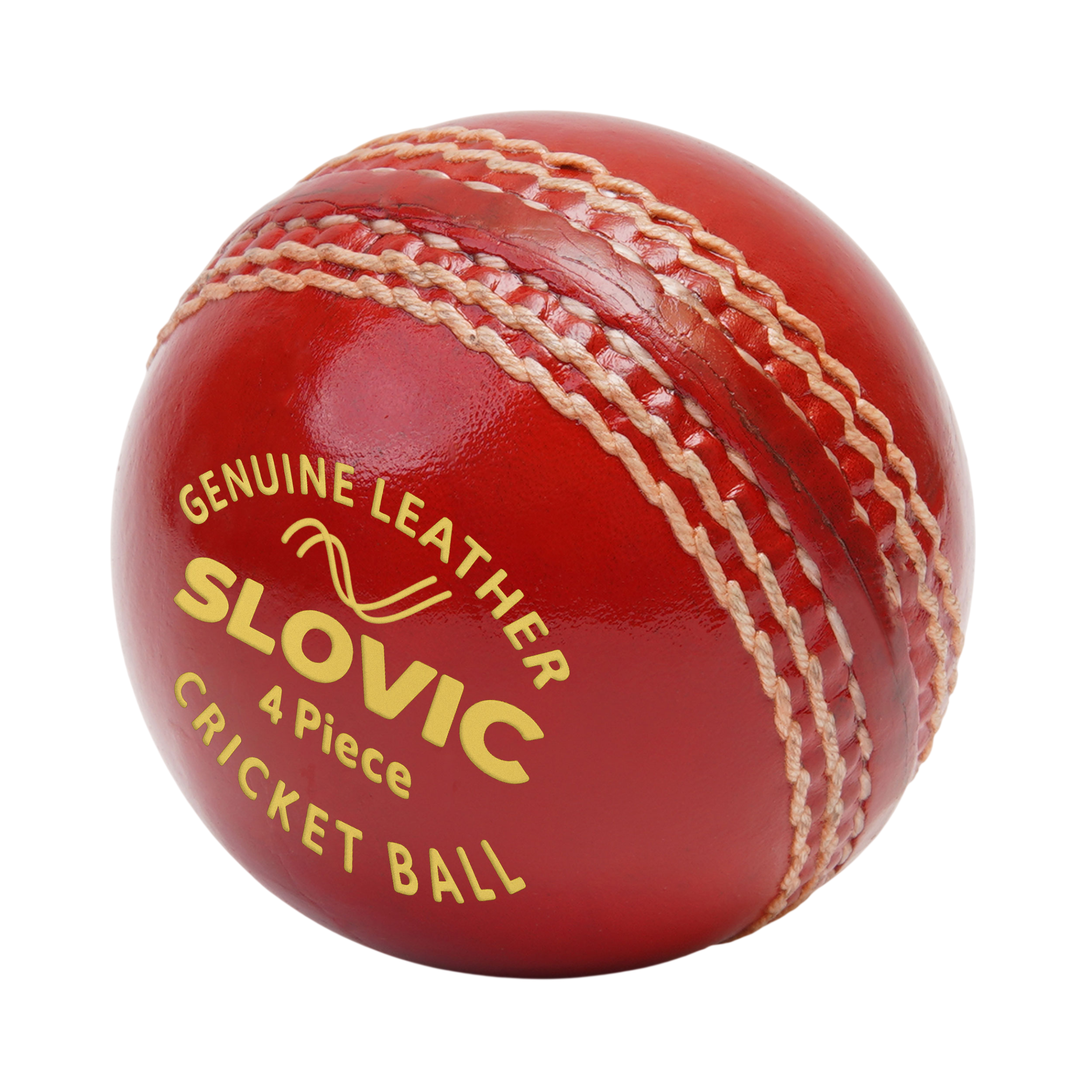 (Pack of 1) Red Cricket Leather Ball - deal for Cricket Practice Session & Outdoor Games