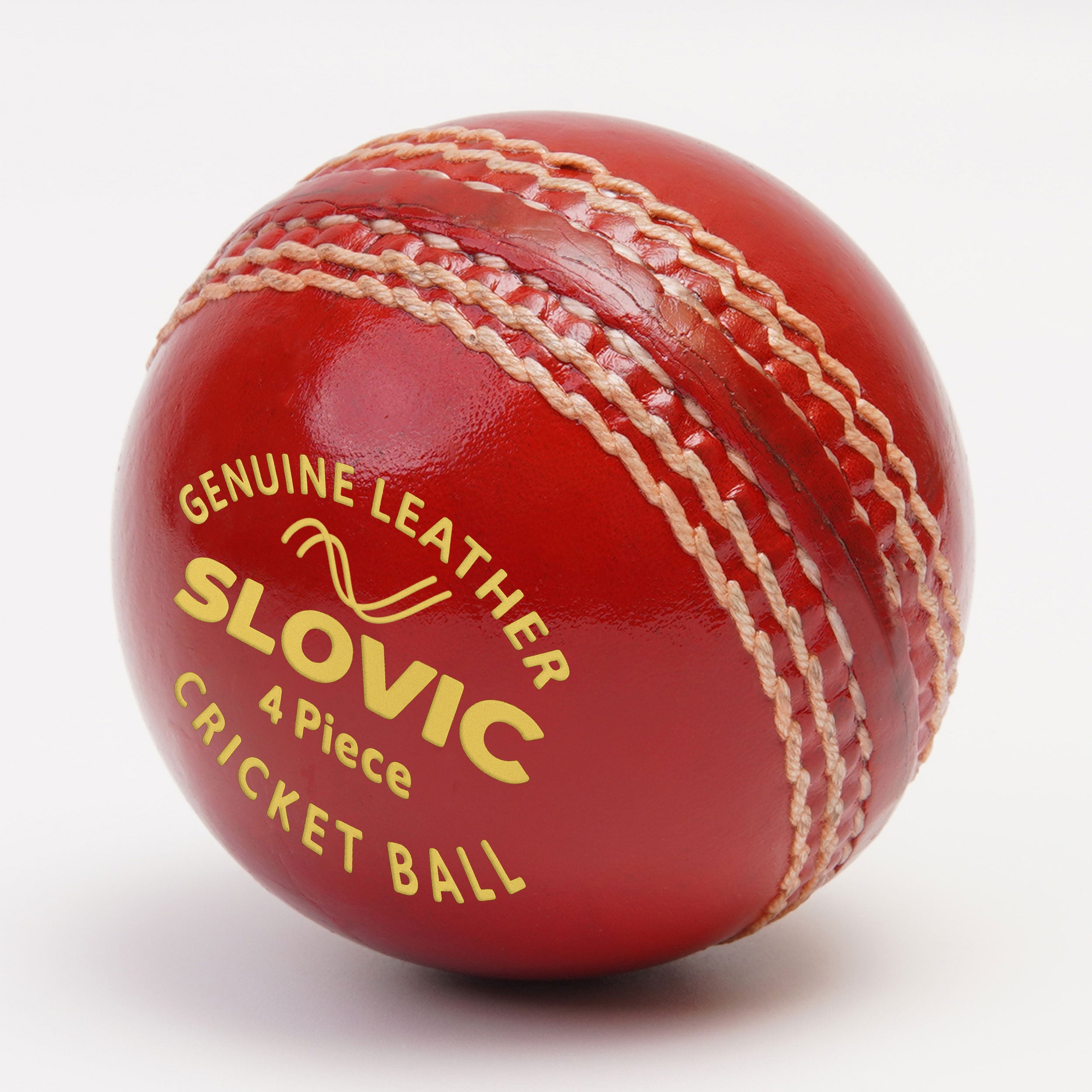 (Pack of 1) Red Cricket Leather Ball | deal for Cricket Practice Session & Outdoor Games