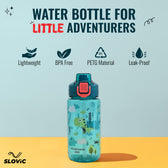 School Kids 600ml Water Bottle | No-Spill Lock | Carry Handle