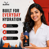 StayWild Steel Bottle 1L - Stainless Steel Water Bottle - Reusable Bottle for Gym, Sports, Travel & Daily Use