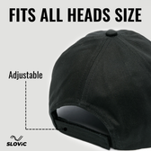 Cotton Baseball Cap for Men & Women | Adjustable Sports Cap | Black