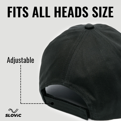 Cotton Baseball Cap for Men & Women | Adjustable Sports Cap | Black
