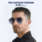 Aviator Sunglasses for Men- Silver