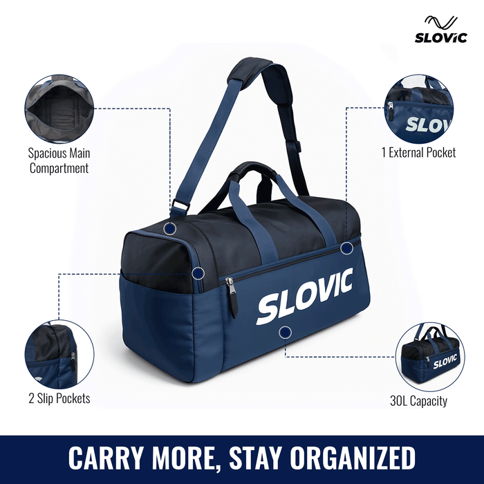Slovic Travel Bag for Man & Women - 30L