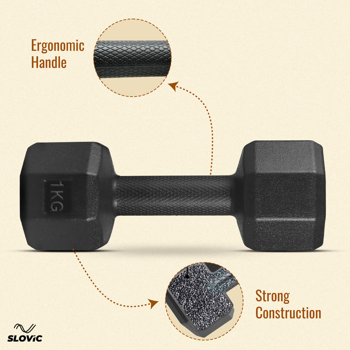 Slovic PVC DUMBBELL 1KG Pair