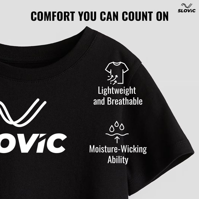 Slovic Regular Fit Men’s T-Shirt (240GSM)| Ideal for Premium Workout & Casual Wear | Size XL