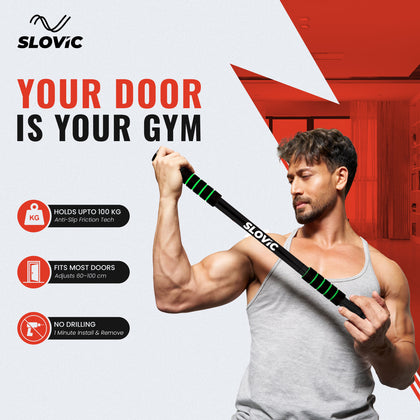 100 Kg Adjustable No Screw Pull Up Bar (62-100CM)