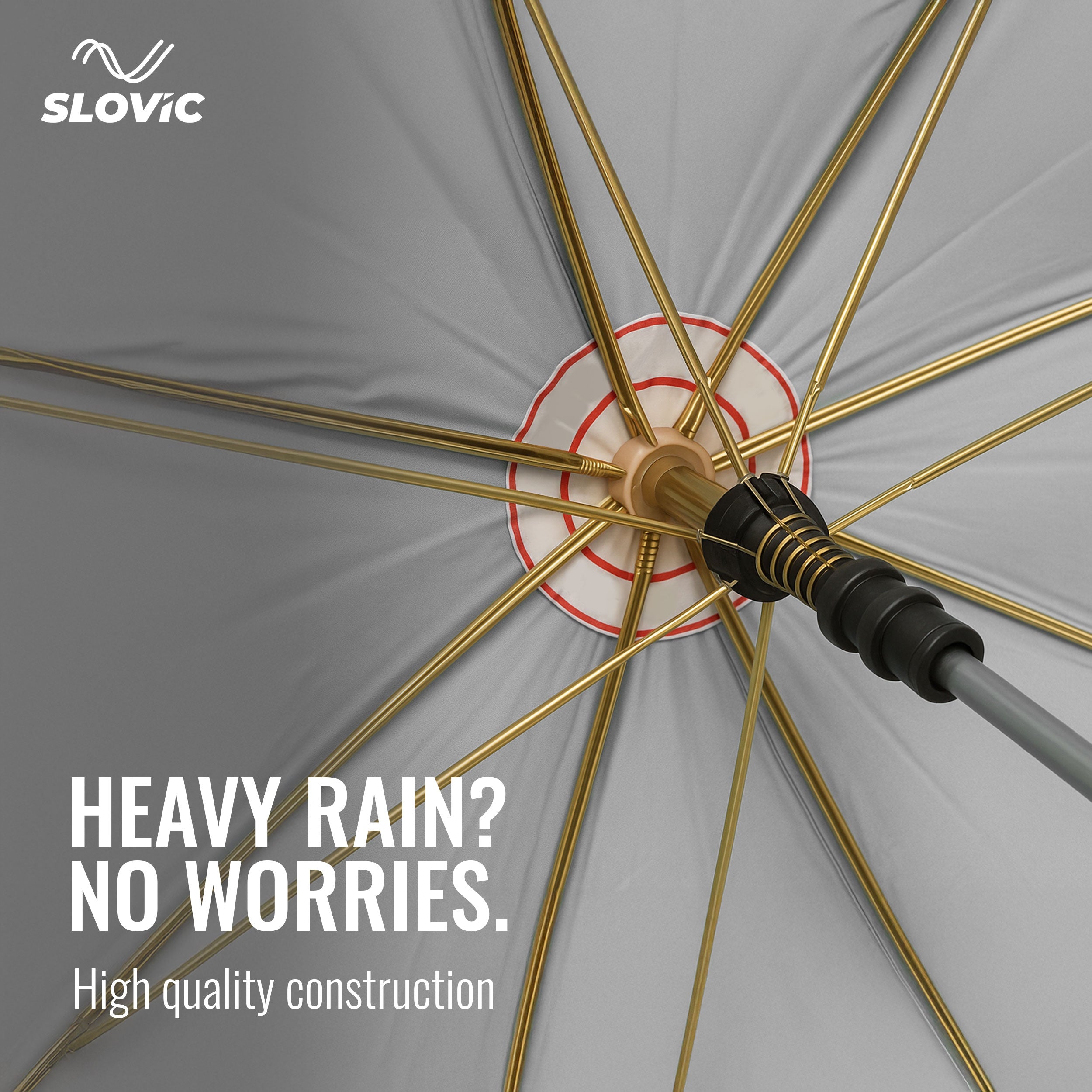 Buy Slovic White Travel Umbrella for Rain & Sun