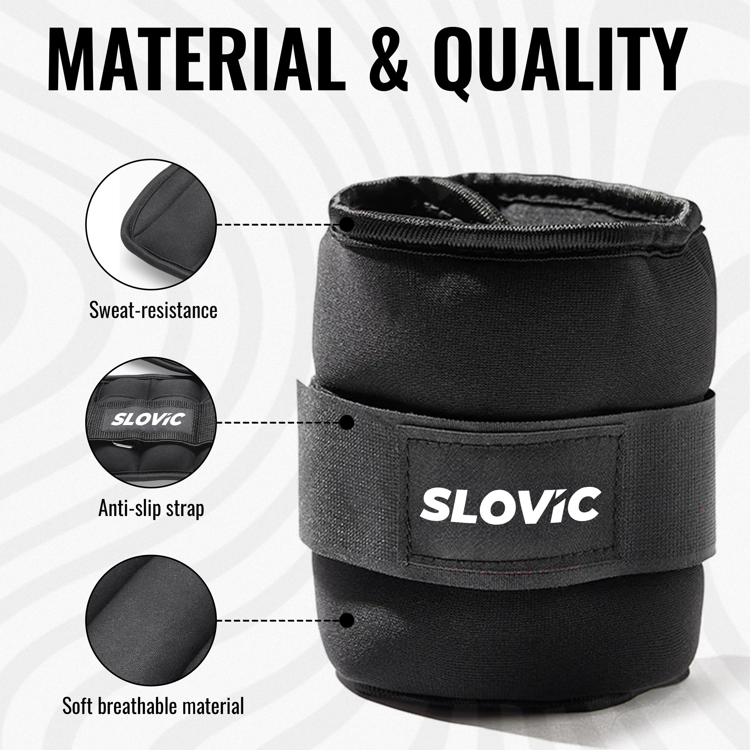 Slovic Ankle Weights - 4 KG [2 x 2KG]