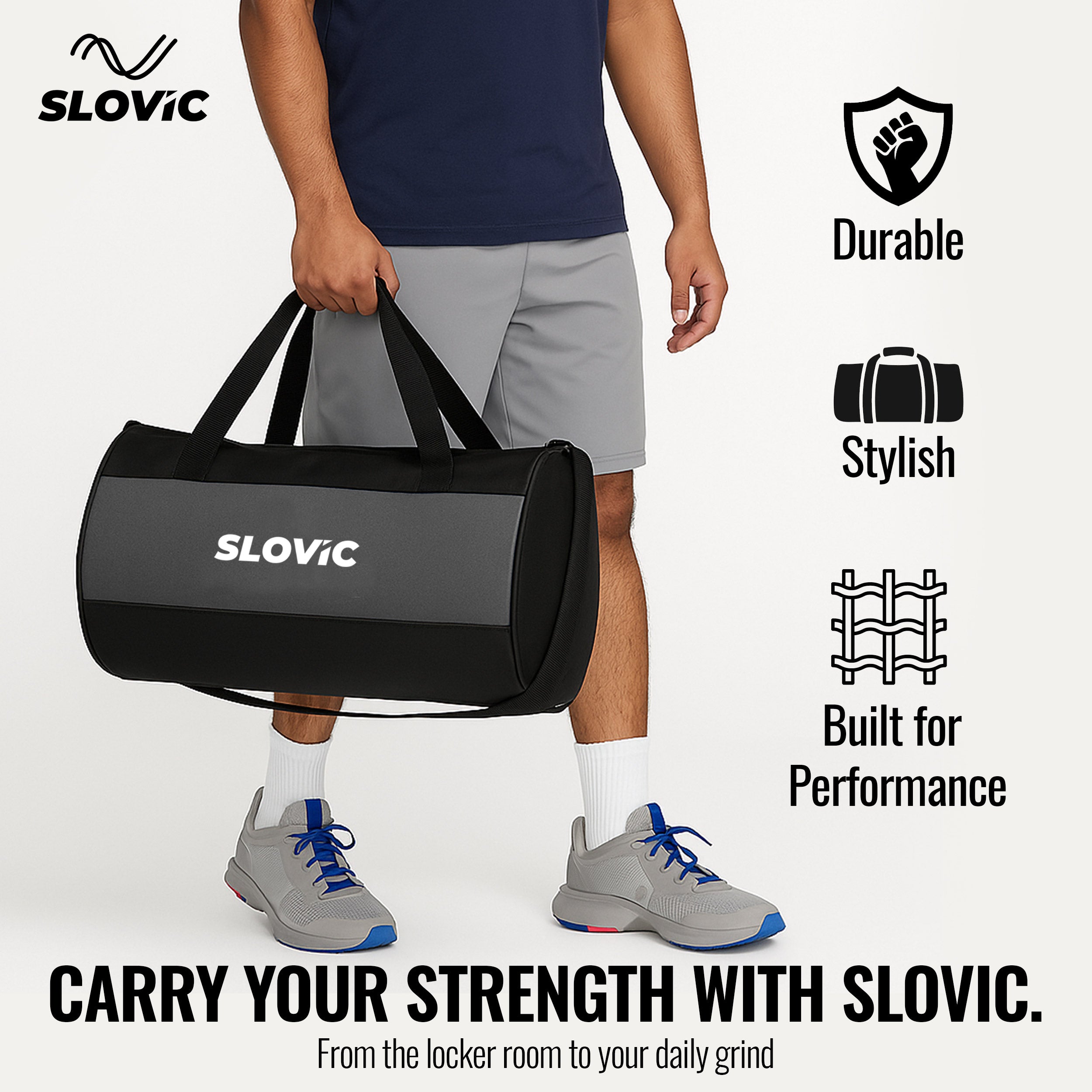 Slovic Gym Bag for Men- 20 LTR