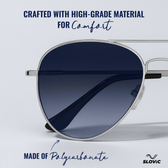 Aviator Sunglasses for Men- Silver