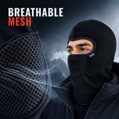 Winter Balaclava Face Mask - Black - Warm Full-Head Coverage