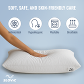 Hollow Fiber Sleeping Pillow – White | Soft & Supportive, Comfortable