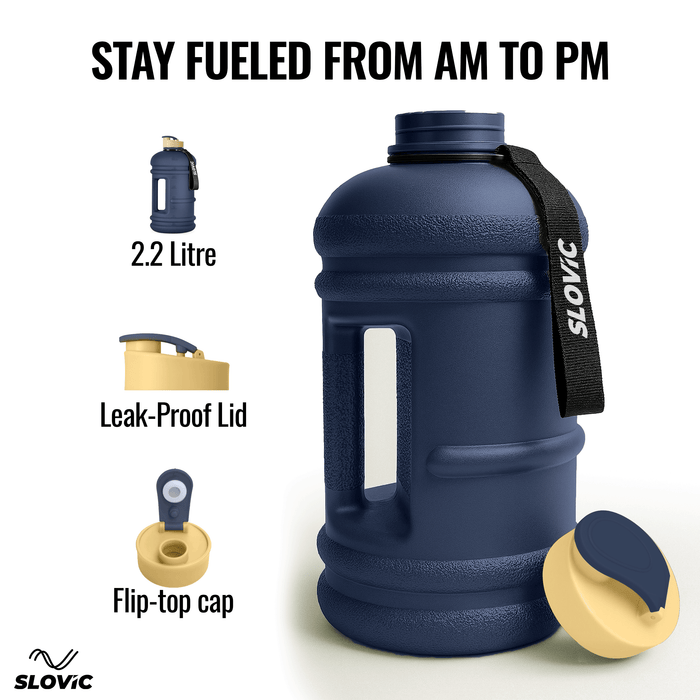 SLOVIC Blue Gallon Water Bottle - 2.2 Litre