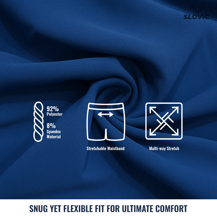 Slovic Men’s 2-in-1 Running & Gym Shorts | Double Layer Design | Lightweight & Breathable | Size-XL