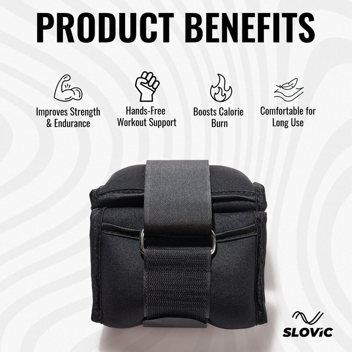 Slovic Ankle Weights - 2 KG [2 x 1 KG]