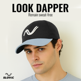 Men Cotton Codroy Cap- Black & Grey