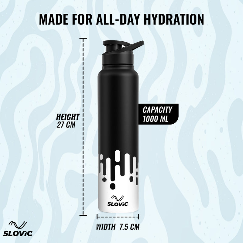 Steel Bottle | 1L Drip Design