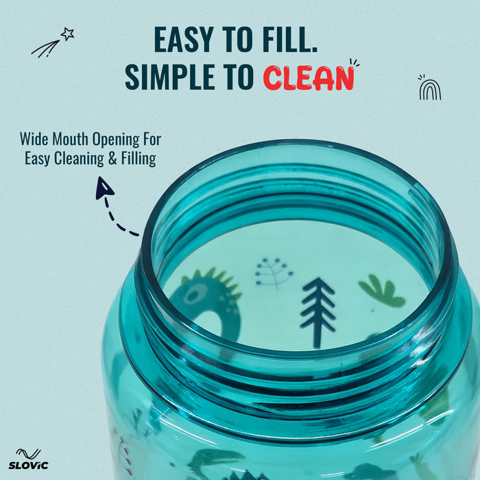 SLOVIC Water Bottle for School Kids -600ML