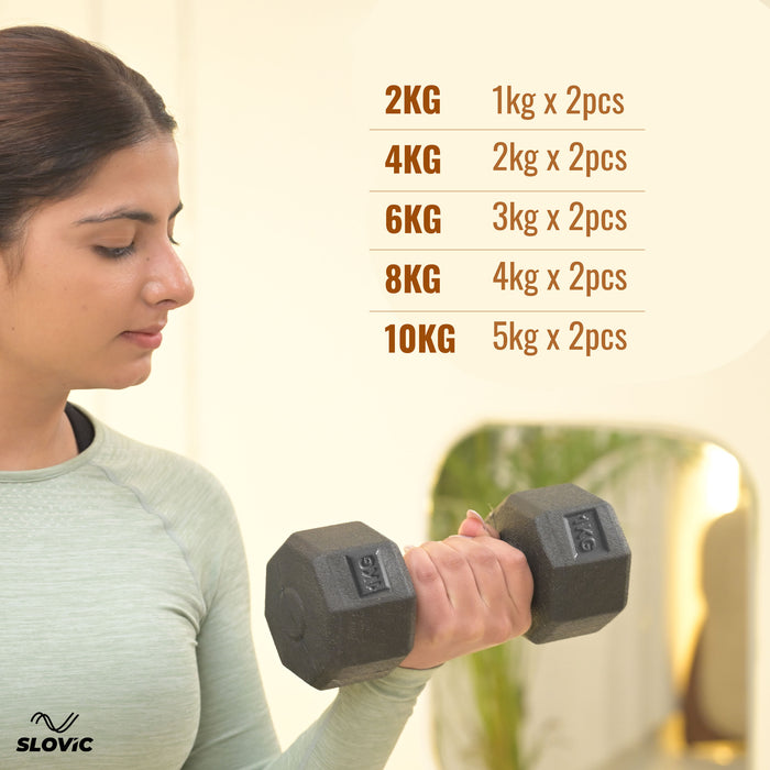 Slovic PVC DUMBBELL 1KG Pair