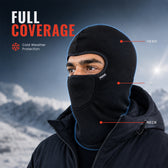 Winter Balaclava Face Mask - Black - Warm Full-Head Coverage