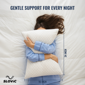 (Pack of 2) Hollow Fiber Sleeping Pillow – White | Soft & Supportive, Comfortable