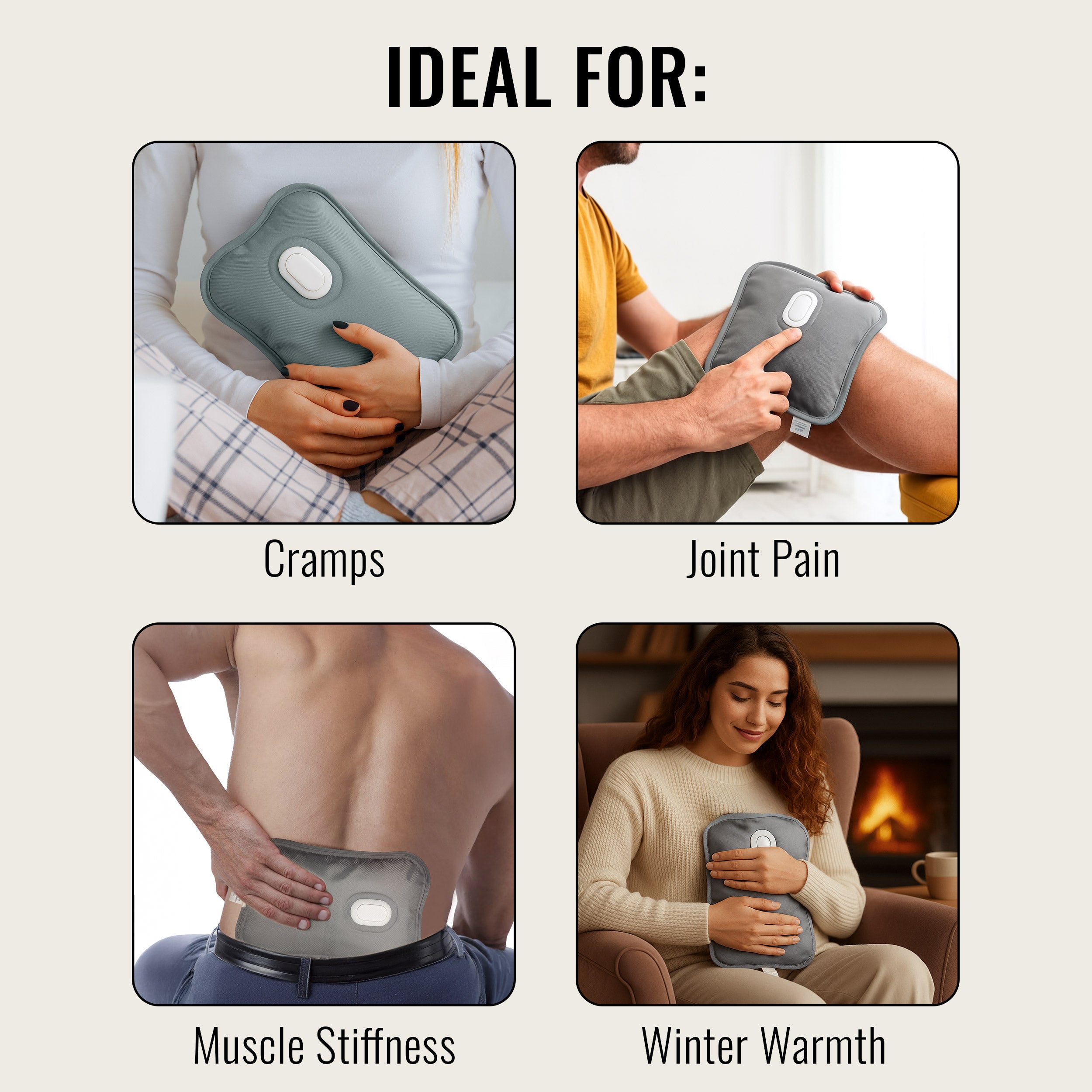 Premium Hot Water Bag- Grey