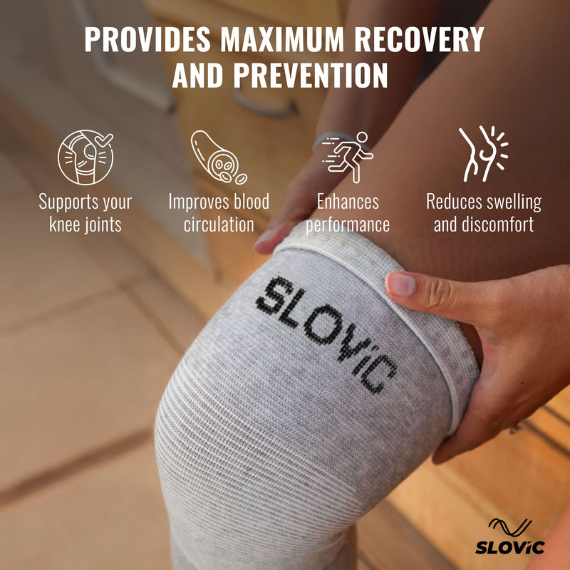 Slovic Bamboo Yarn Knee Support-M