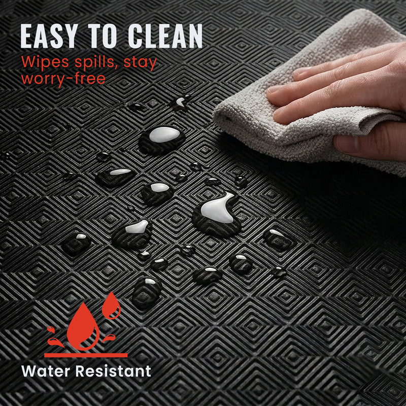 EVA Puzzle Mat 10mm - Black - 24" X 24"