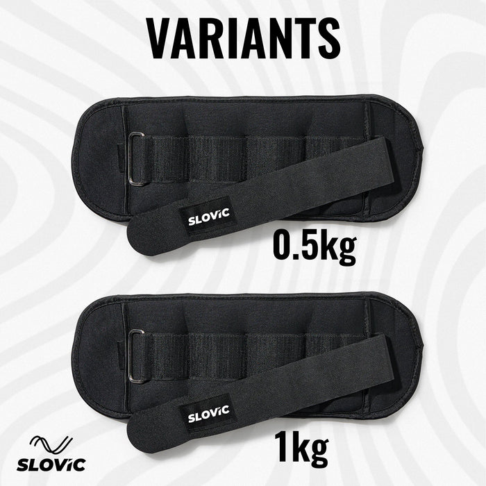 Slovic Ankle Weights for Legs | Adjustable Leg Weights | Extra Weight for Leg Exercise for Men & Women | Strength Training Weight for Walking, Running, Gym, Physical Therapy
